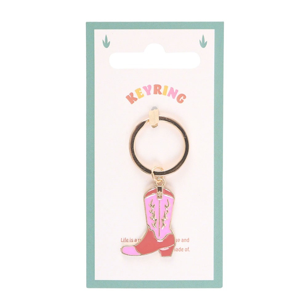Something Different - Pink Cowboy Boot Sleutelhanger - Multicolours